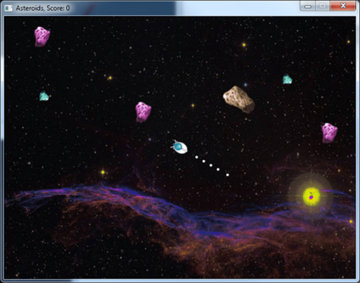 Asteroids game